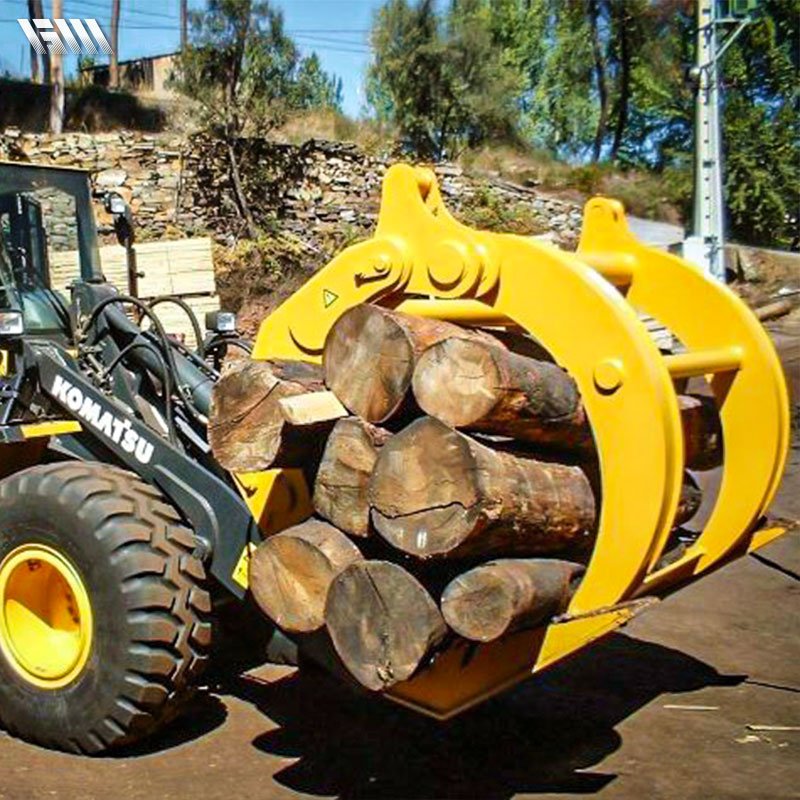 Pince à bois pour chargeuse